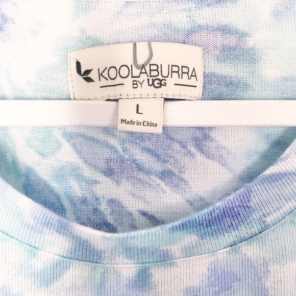New Koolaburra by UGG Oversized Ruffle Tie Dye Top New - Picture 11 of 12
